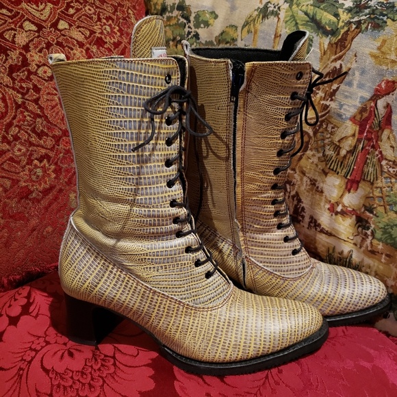 Rock and Roll  Front Lace Up Boots - Picture 2 of 8